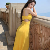 Sleeveless Backless Halter Dress